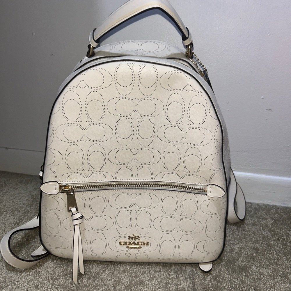 Coach Off-White Signature Backpack